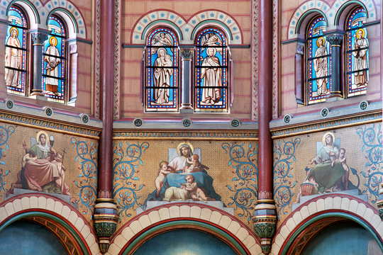 Détails du chœur de l'église © Ville de Saint-Cloud – Musée des Avelines / G. Plagnol détail du choeur