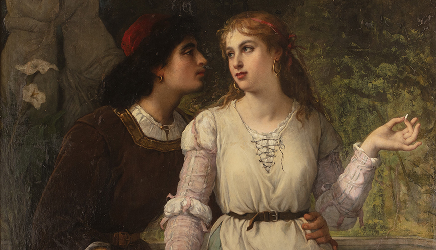 Jules Salles, Roméo et Juliette, 1898, huile sur toile, Nîmes, Musée des Beaux-Arts ©Rémi Bénali Jules Salles, Roméo et Juliette, 1898, huile sur toile, Nîmes, Musée des Beaux-Arts ©Rémi Bénali