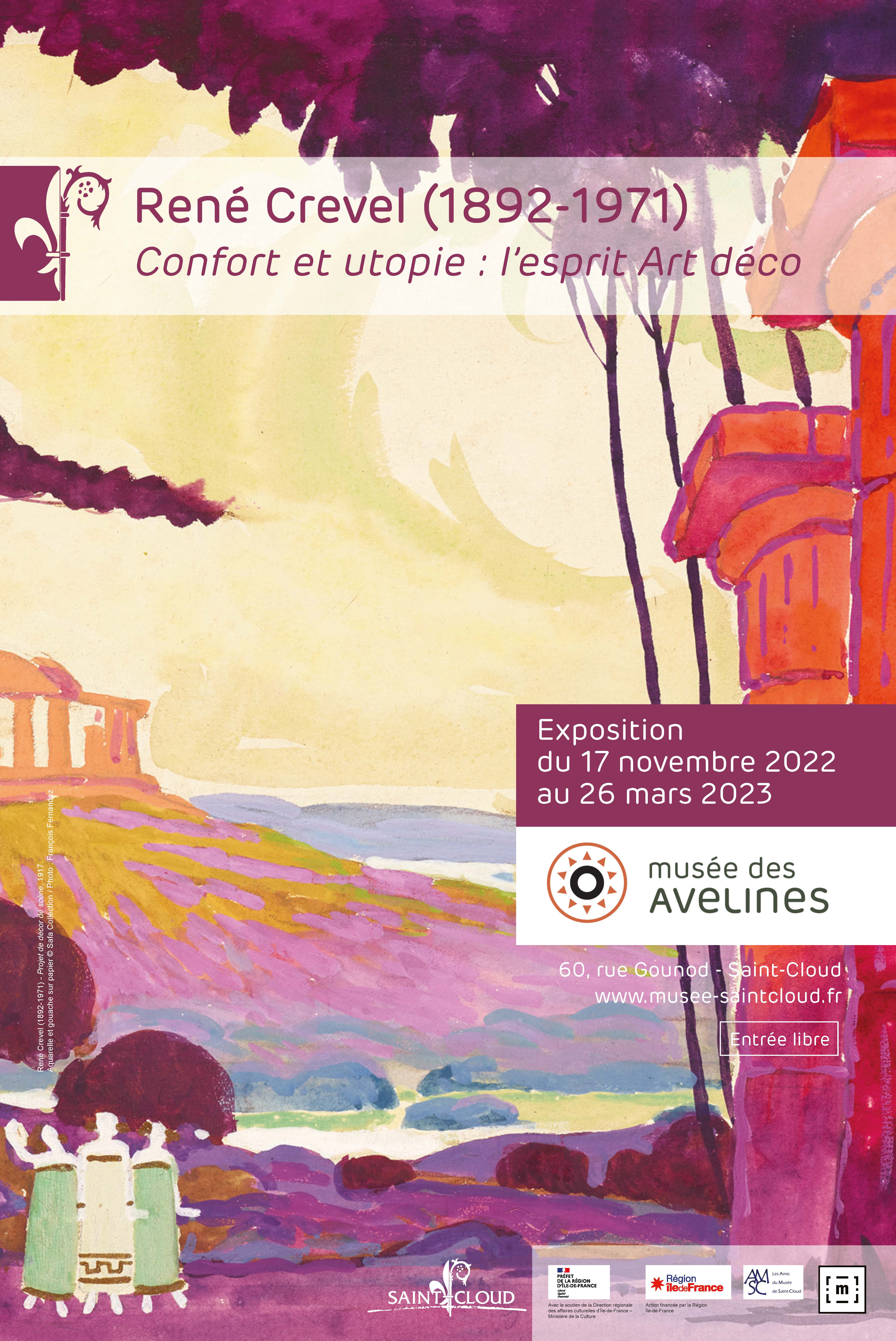 Affiche exposition René Crevel