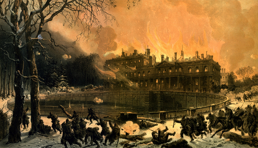 Guerre - Château en feu