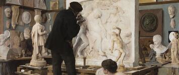 Un coin d'atelier de sculpteur - Edouard Dantan